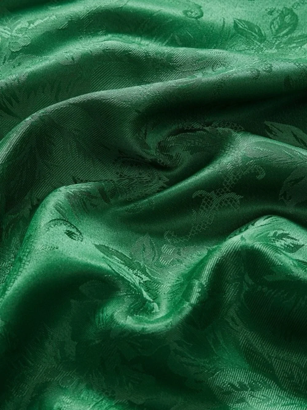 Festive Green Damask Tablecloth - Designer Holiday Dining